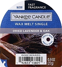 Ароматичний віск - Yankee Candle Dried Lavender & Oak Wax Melt Single — фото N1