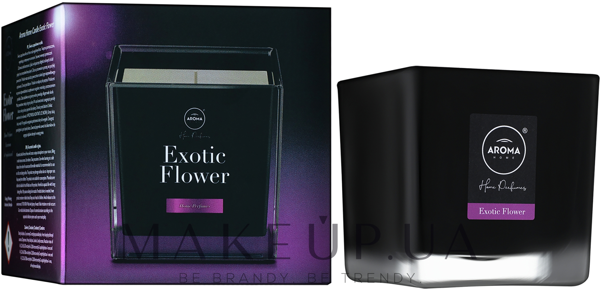 Aroma Home Black Series Exotic Flower - Ароматическая свеча — фото 155ml