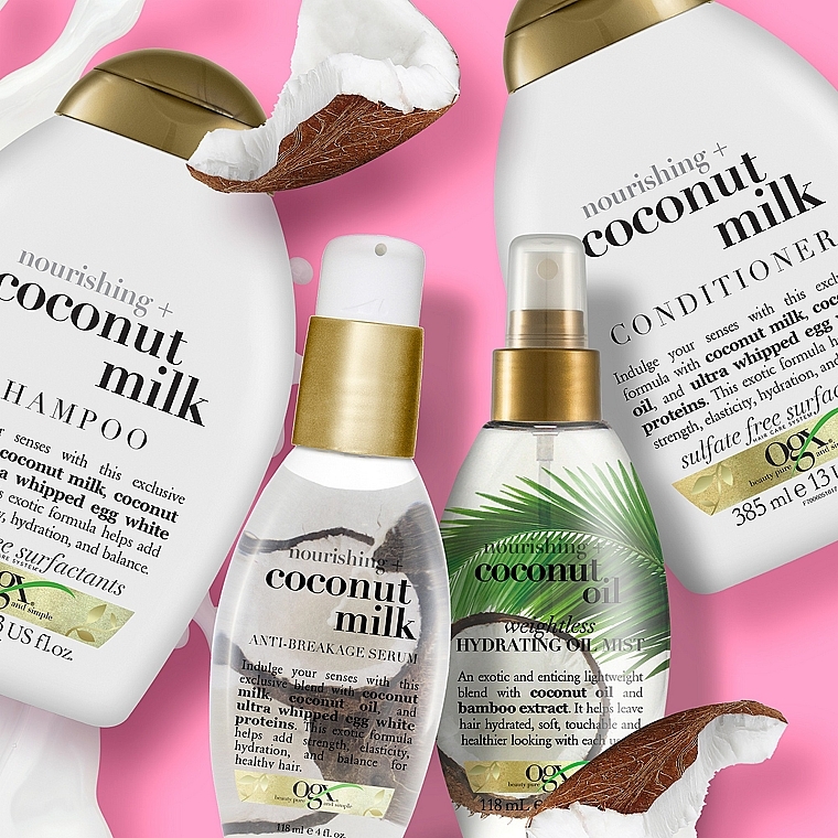 Питательный шампунь с кокосовым молоком - OGX Coconut Milk Shampoo — фото N5