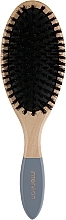 Деревянная расческа с натуральной щетиной, 498641 - Inter-Vion Wooden Line Brush — фото N1