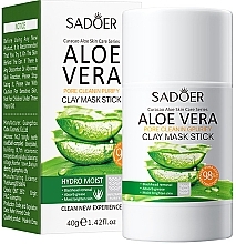 Духи, Парфюмерия, косметика Маска-стик для лица с алоэ вера - Sadoer Aloe Vera Stick Clay Mask