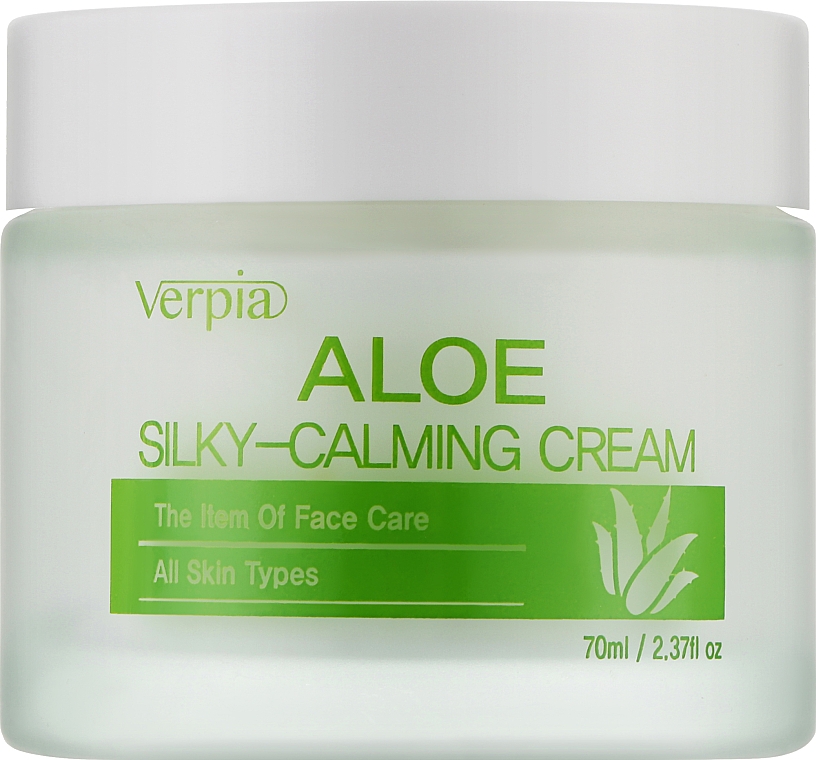 Заспокійливий крем для обличчя з ектрактом алое вера - Verpia Aloe Silky-Calming Cream