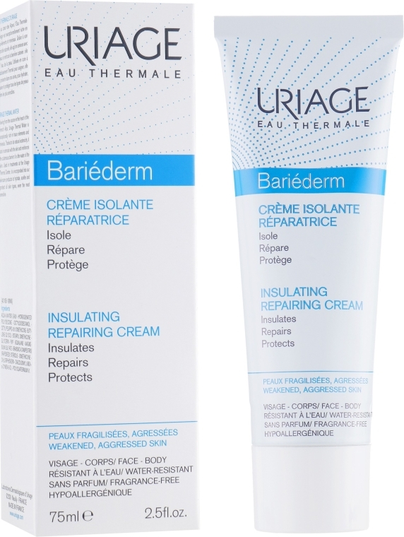 Відновлюючий крем для обличчя і тіла - Uriage Bariederm Cream — фото N2