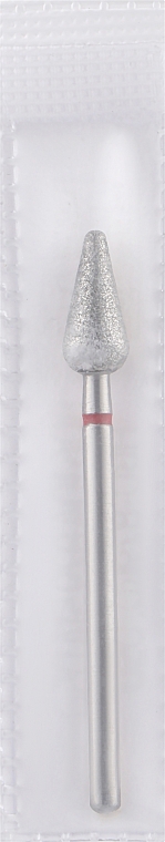 Фреза алмазная, закругленный конус, 5.0 мм, красная - Head The Beauty Tools — фото N1