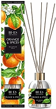 Аромадифузор "Апельсин і спеції" - Bi-Es Home Fragrance Orange & Spieces Reed Diffuser — фото N1