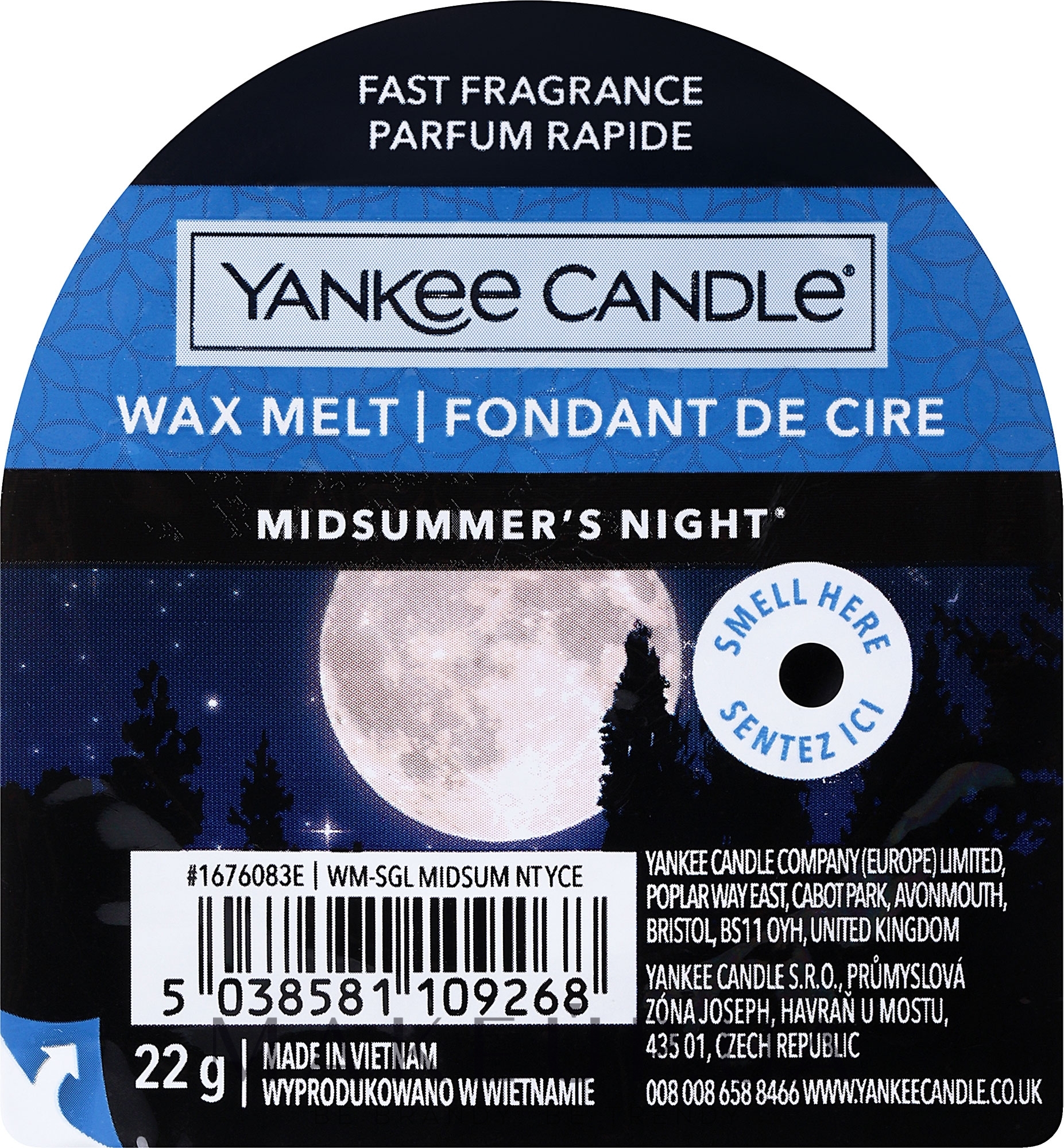 Ароматичний віск - Yankee Candle Midsummer's Night Wax Melt — фото 22g