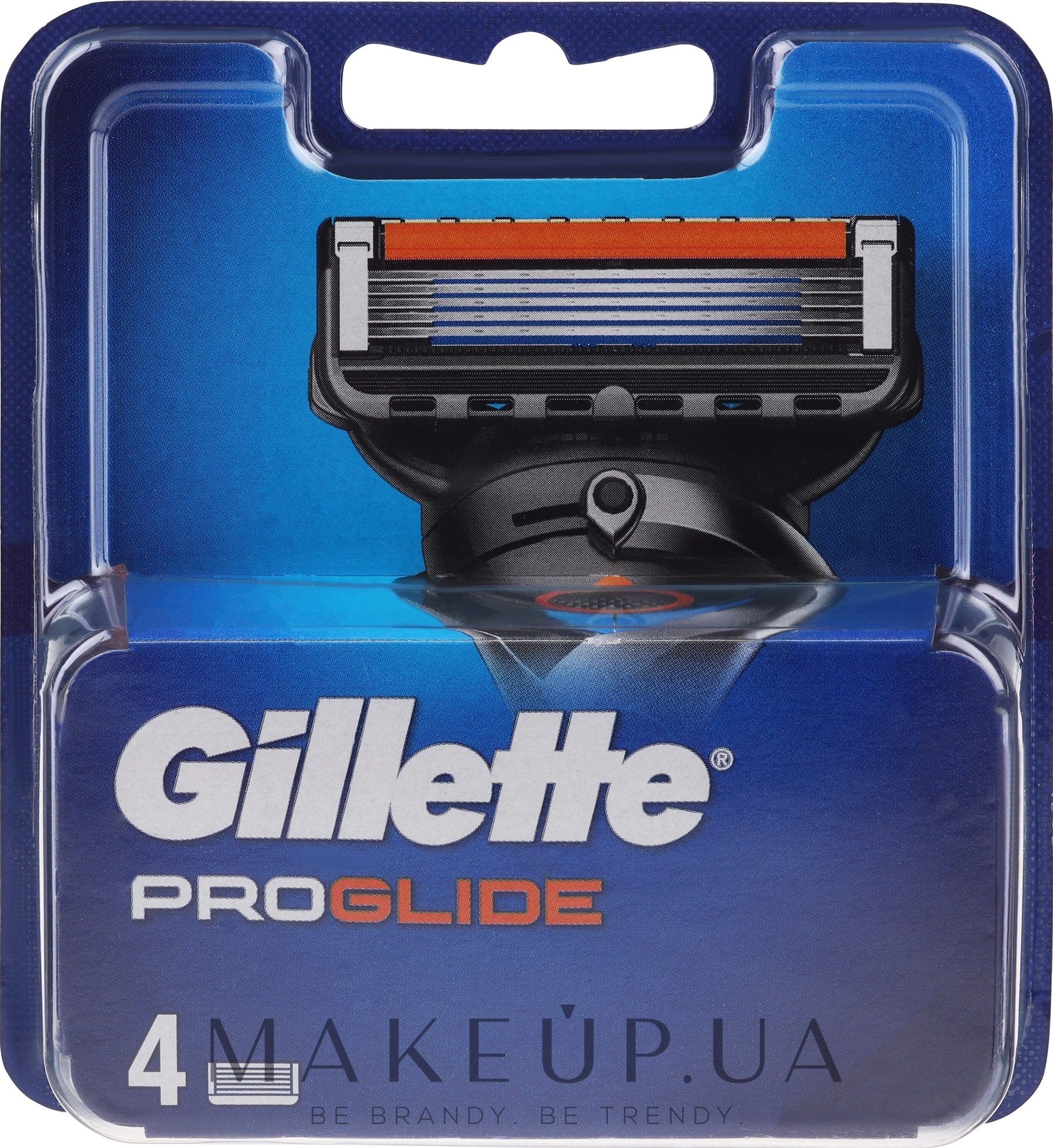 Сменные кассеты для бритья, 4 шт. - Gillette Fusion ProGlide — фото 4шт