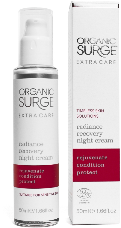 Ночной восстанавливающий крем для лица с маслом сафлоры - Organic Surge Extra Care Radiance Recovery Night Cream