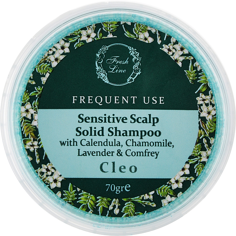 Твердий шампунь для чутливої шкіри голови - Fresh Line Botanical Hair Remedies Sensitive Scalp Cleo — фото N1