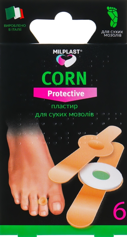 Пластырь для сухих мозолей "Corn Protective" - Milplast — фото N1