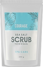 Парфумерія, косметика Скраб для тіла сольовий - Courage Spa Care Sea Salt Scrub Hand & Body