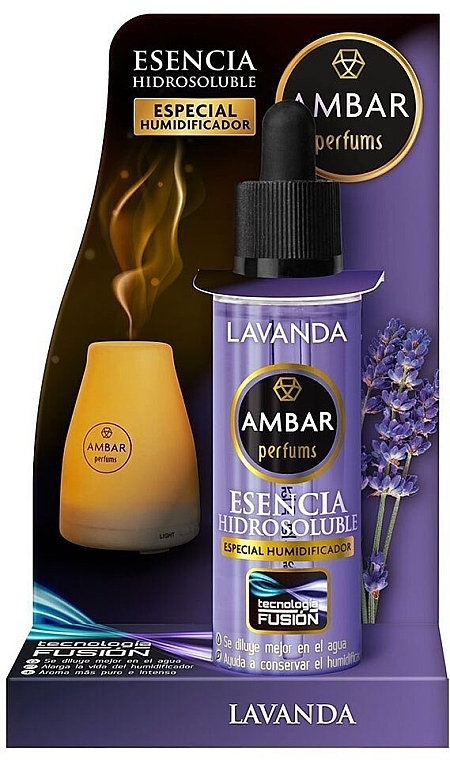 Концентрированная эссенция для спа-увлажнителя "Лаванда" - Ambar Lavender Fusion Essence — фото N1