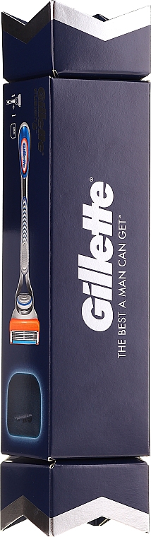 Подарочный набор с дорожной крышкой - Gillette Fusion5 Razor Cracker (razor/1pcs + road cover) — фото N1