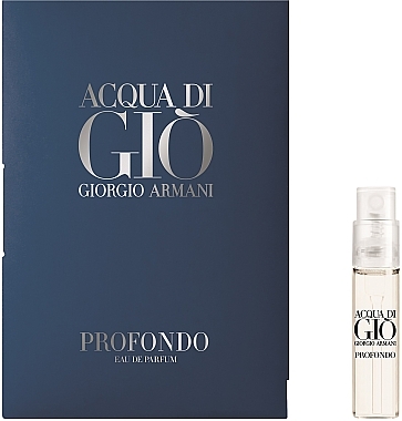 ПОДАРОК! Giorgio Armani Acqua di Gio Profondo - Парфюмированная вода (пробник) — фото N1