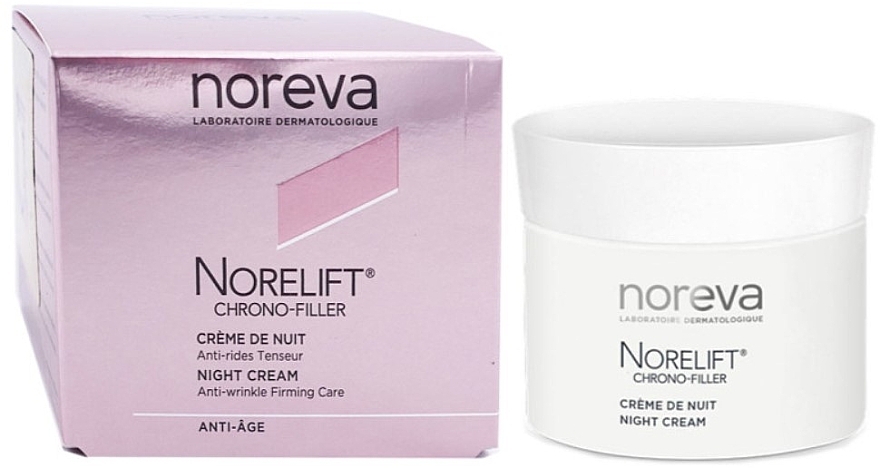 Розгладжувальний нічний крем проти зморщок - Noreva Norelift Chrono-Filler Night Cream — фото N2