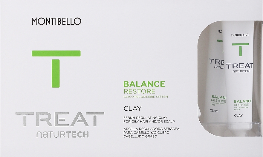 Набор - Montibello Treat Naturtech Balance Restore Clay (serum/10x20ml) — фото N1