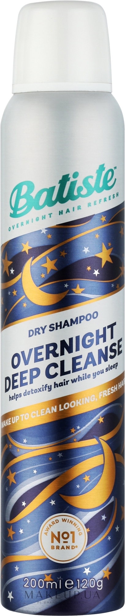 Сухой шампунь для волос - Batiste Overnight Deep Cleanse Dry Shampoo — фото 200ml