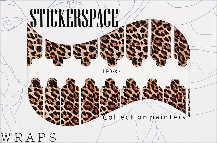 Дизайнерские наклейки для ногтей "Leopard XL" - StickersSpace  — фото N1