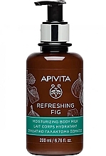 Парфумерія, косметика Молочко для тіла зволожуюче - Apivita Refreshing Fig Body Milk