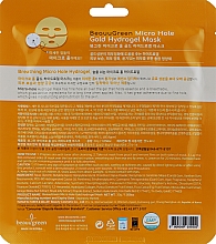 Гідрогелева маска для обличчя із золотом - Beauugreen Micro Hole Gold Energy Hydrogel Mask — фото N2