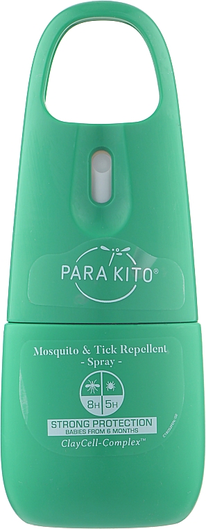 Спрей от комаров и клещей, сильная защита - Para’Kito Family Strong Protection Mosquito & Tick Repellent — фото N1