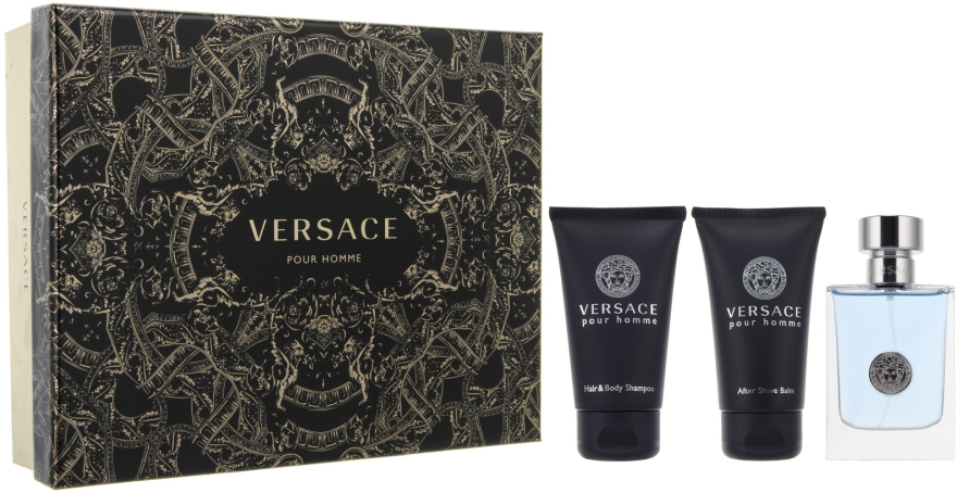 Набір - Versace Versace pour Homme (edt/50ml + sh/g/50ml + sh/50ml)