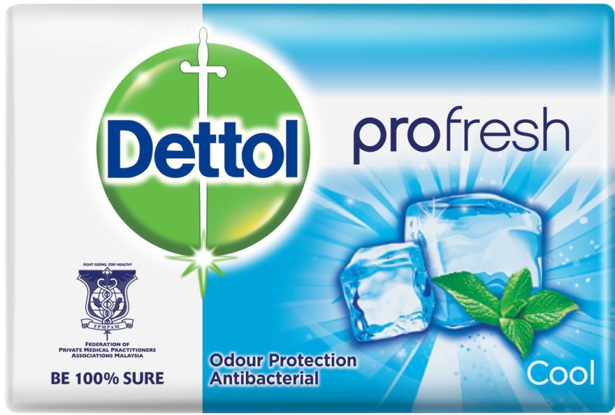 Антибактериальное мыло - Dettol Anti-bacterial Cool Bar Soap — фото N1