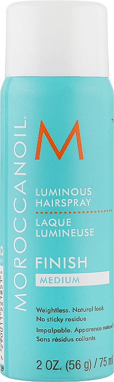Сяючий лак для волосся середньої фіксації - Moroccanoil Luminous Hairspray Medium Finish