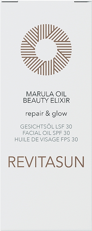 Багатофункціональна олія - Revitasun Marula Oil Beauty Elixir SPF 30 — фото N2