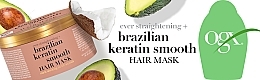 Маска для волосся розгладжувальна "Бразильський кератин" - OGX Brazilian Keratin Therapy — фото N10