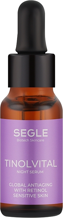 Ночная сыворотка против старения кожи лица - Segle Tinolvital Night Serum — фото N2