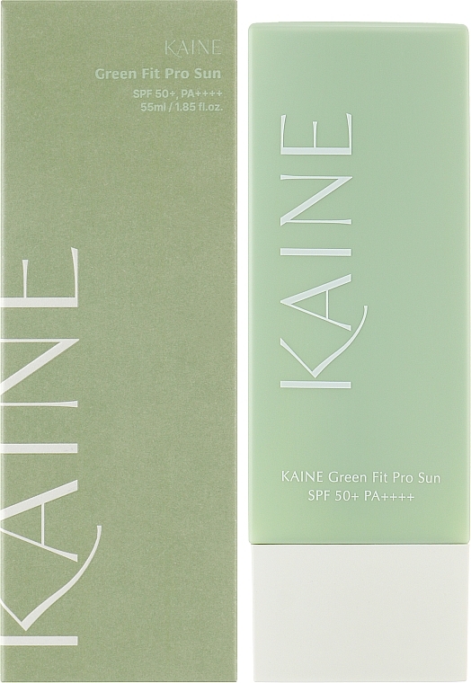 Заспокійливий сонцезахисний крем для чутливої шкіри - Kaine Green Fit Pro Sun SPF 50+ PA++++ — фото N2