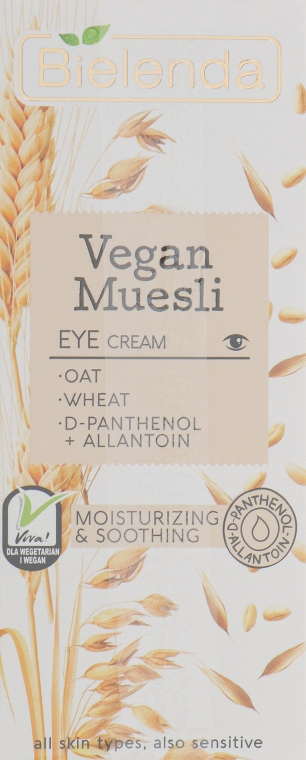 Зволожувальний крем під очі - Bielenda Vegan Muesli Eye Cream