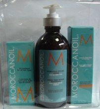 Парфумерія, косметика Набір - Moroccanoil Hair Care (heir/cr/300ml + oil/spray/50ml + treatment/50ml)