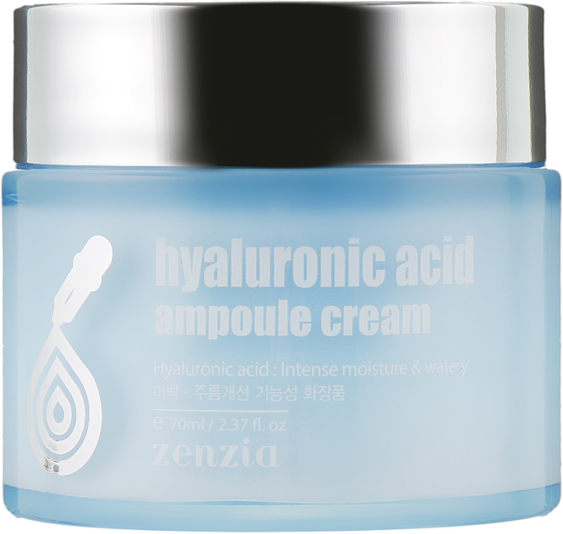Крем для лица с гиалуроновой кислотой - Zenzia Hyaluronic Acid Ampoule Cream — фото N2