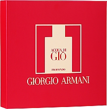 Духи, Парфюмерия, косметика Giorgio Armani Acqua di Gio Profondo - Набор (edp/75ml + edp/15ml + sh/gel/75ml)