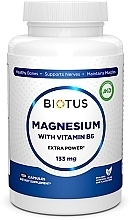 Диетическая добавка "Магний и витамин В6", 133 мг, экстрасильный - Biotus Magnesium with Vitamin B6 — фото N1