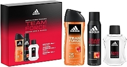 Духи, Парфюмерия, косметика УЦЕНКА Adidas Team Force - Набор (edt/100ml + deo/150ml + s/g/250ml) *