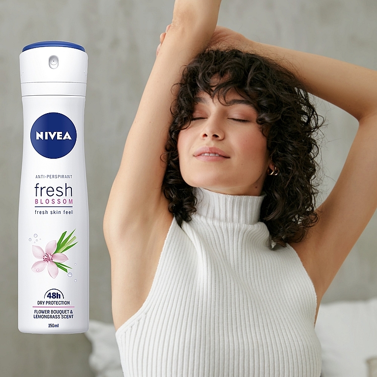 Дезодорант-спрей для тіла - NIVEA Anti-Respirant Fresh Blossom Fresh Skin Feel Flower Bouquet & Lemongrass Scent — фото N3