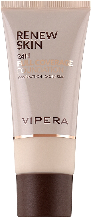 Тональный крем - Vipera Renew Skin 24H Full Coverage Foundation — фото N1