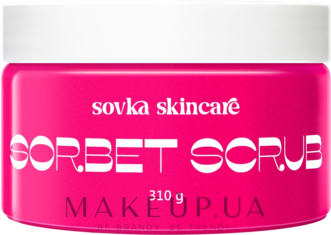 Скраб для тіла "Полуниця" - Sovka Skincare Sorbet Scrub Young Strawberry — фото 310g