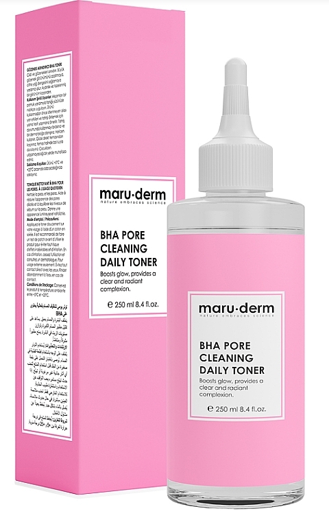 Тоник BHA для сужения пор и против прыщей - Maruderm Cosmetics BHA Pore Cleaning Daily Toner — фото N1