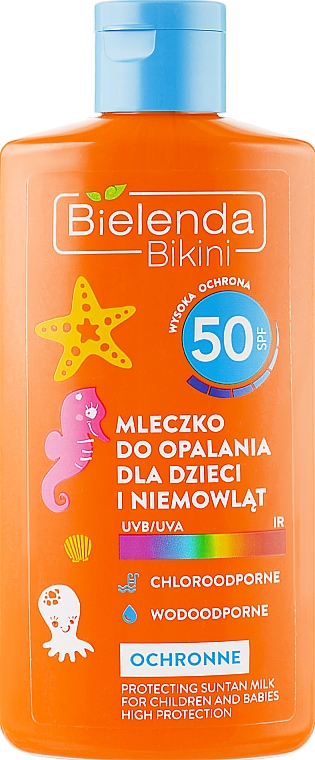 Солнцезащитное молочко для детей SPF50 - Bielenda Bikini Protecting Suntan Milk For Children