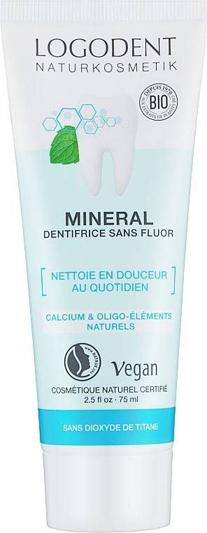 Минеральная зубная паста с кальцием - Logona Oral Hygiene Products Mineral Toothpaste