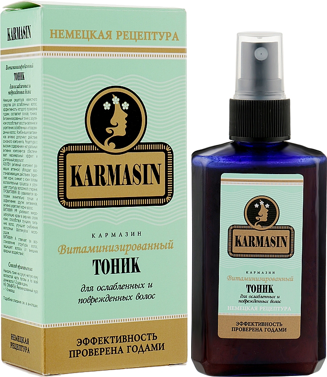 Витаминизированный тоник для ослабленных и поврежденных волос - Pharma Group Laboratories Karmasin Toner Hair  — фото N3