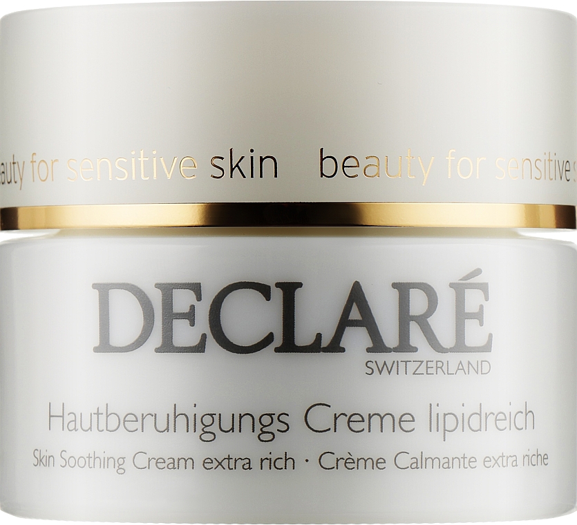 Успокаивающий питательный крем - Declare Skin Soothing Cream Extra Rich