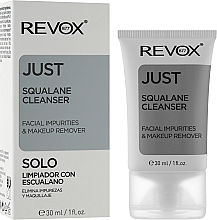 Зволожуюча емульсія зі скваланом для очищення та демакіяжу обличчя - Revox B77 Just Squalane Cleanser - Facial Impurities & Makeup Remover — фото N2