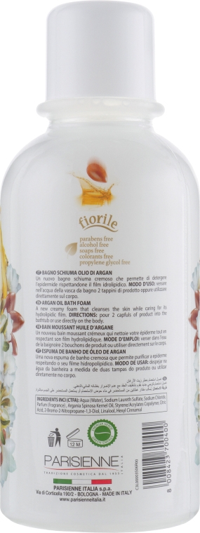 Піна для ванни "Арганієва олія" - Parisienne Italia Fiorile Argan Oil Bath Foam — фото N2