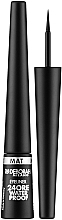Водостійка підводка для очей з матовим ефектом - Eyeliner 24ore Waterproof Mat Eyeliner — фото N1