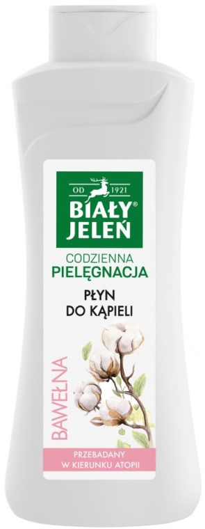 Гель-пена для ванны и душа с хлопком - Bialy Jelen Hypoallergenic Bath Lotion Cotton — фото N1